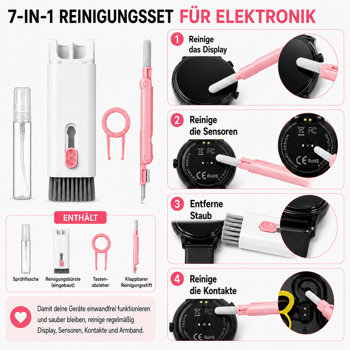 7-in-1-Reinigungsset für Elektronik