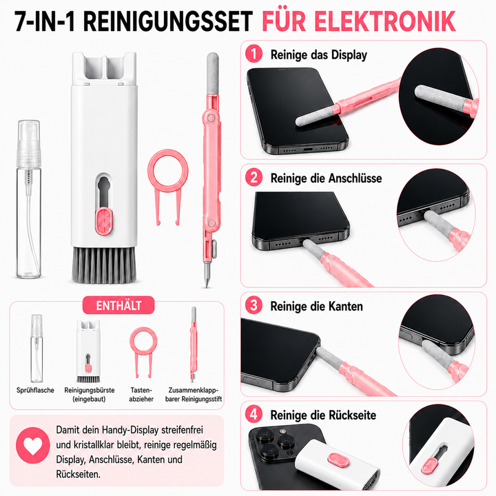 7-in-1-Reinigungsset für Elektronik